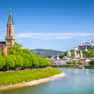 Salzach rivier in Salzburg