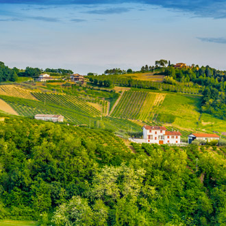 Het platteland in de regio Emilia Romagna in Italie