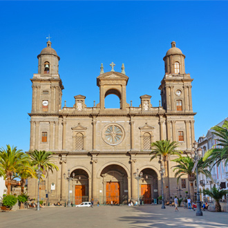 Santa Ana kathedraal in Las Palmas vlakbij San Agustin