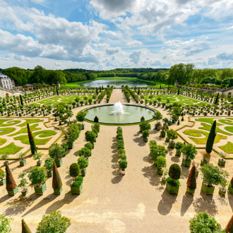 De tuinen van het paleis van Versailles in Parijs, Frankrijk