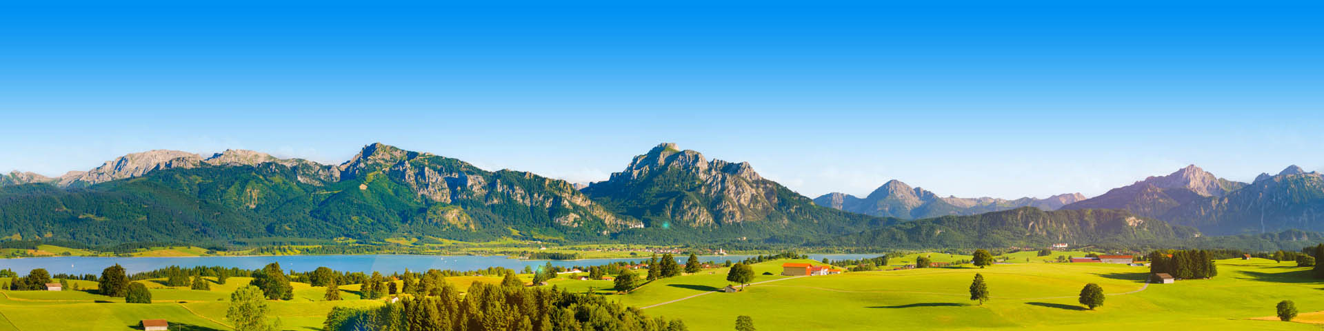 Prachtige omgeving en groene natuur in Duitsland