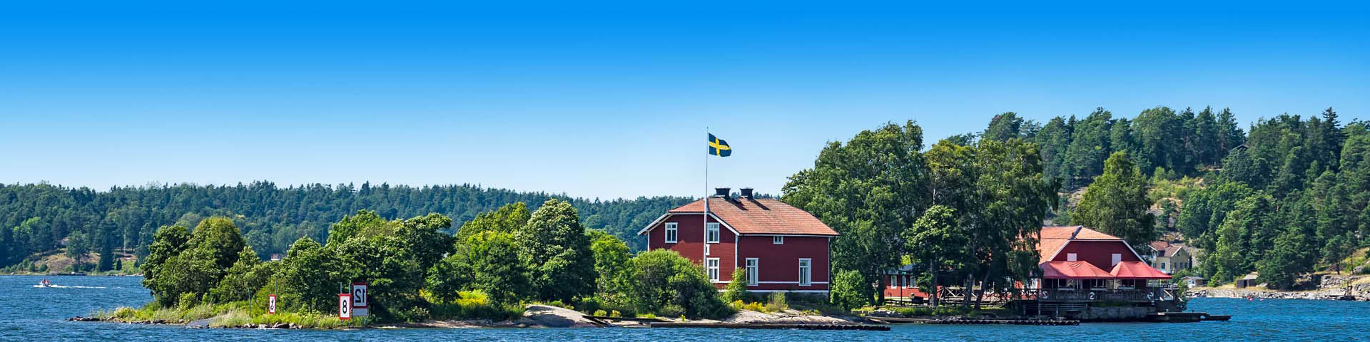 Groen landschap in Zweden