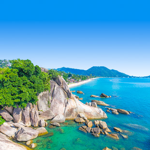 Paradijselijke kustlijn van Koh Samui