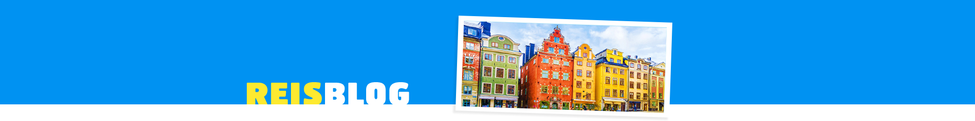 Kleurrijke huizen in Stockholm
