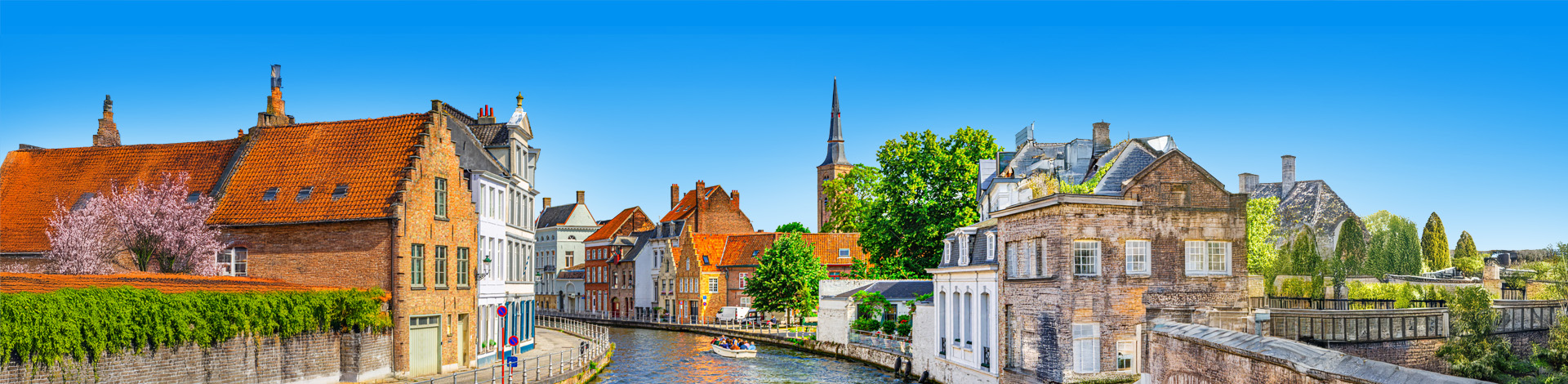 Sfeervolle straten in het centrum van Brugge