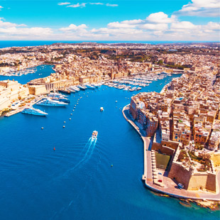 Hoofdstad Valletta in Malta