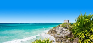 Rotsstrand in Mexico