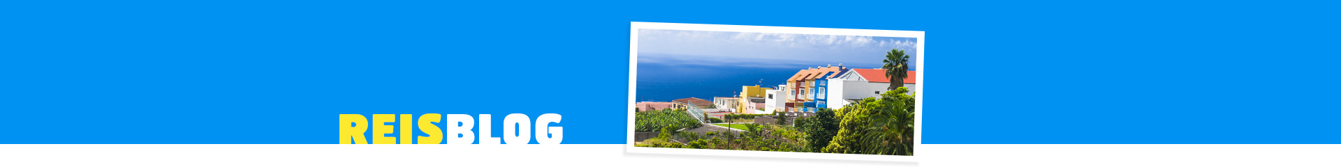 Uitzicht op kleurrijke huizen op La Palma