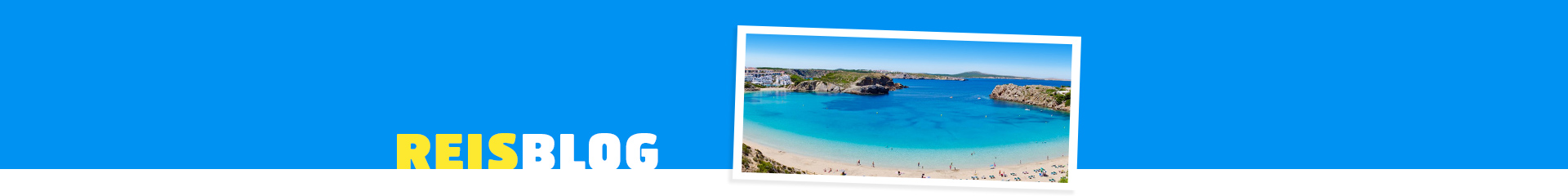 Prachtige blauwe zee van Menorca