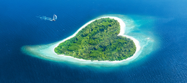 Hartvormig eiland